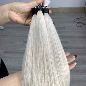 Peluca de gran venta 2026, venta al por mayor con MOQ, cabello humano virgen 100% natural de primera calidad, a granel, en stock, vietnamita, personalizado, con puntas de ganchillo y clip. - Product Image 5