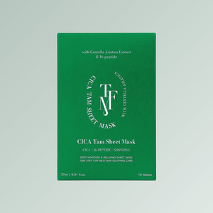 Mascarilla facial en lámina Tapomi Cica Tam, 10 unidades, mascarilla coreana para el cuidado de la piel, mascarilla facial rosa, mascarillas faciales en lámina - Product Image 1