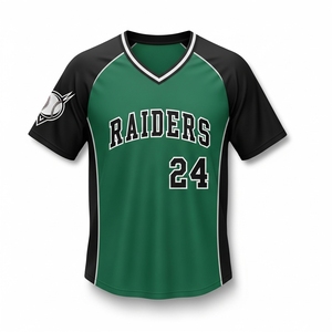 Camiseta de béisbol personalizada OEM, sublimada, con botones, para deportes, con nombre del equipo, número y diseño personalizado para hombres y mujeres - Product Image 1