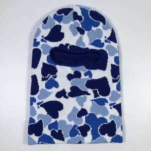 Custom Logo Printed Wholesale High Quality Full Face Sports Headwear Balaclava <b>One</b> Hole Design 100% Polyester Unisex <b>Black</b> - Product Image 2