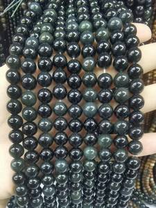Perles rondes en obsidienne arc-en-ciel naturelle, pierres précieuses lisses pour bracelet, collier, bijoux DIY, lot en vrac - Product Image 5