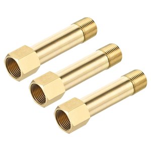 หัวนมท่อยาวทองเหลืองหล่อแรงดันต่ำนิ้ว (AOL-07) - Product Image 6