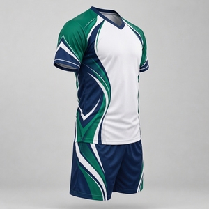 Uniformes de voleibol para equipos con construcción transpirable, tela suave e impresión de números personalizados para un atuendo deportivo coordinado. - Product Image 5