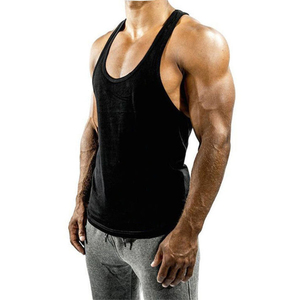 Men's Cotton Racerback <b>Stringer</b> Tank Top Gym Bodybuilding Muscle <b>Vest</b> Wholesale OEM Custom Logo Multi-Color Low MOQ - Product Image 1