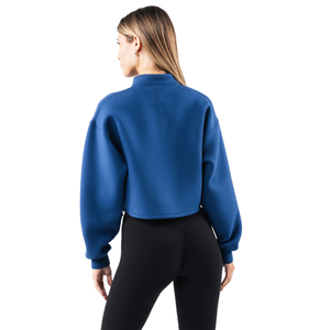 Chaqueta Corta con Cierre Completo para Mujer, Manga Larga, Corte Estructurado, Informal, Deportiva, Estilo Moderno y Minimalista - Product Image 4