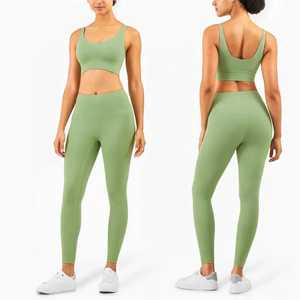 Conjunto de Yoga de Última Moda para Uso Diario, Bajo MOQ, Venta Directa de Fábrica, Conjunto de Yoga para Mujer de Alta Calidad - Product Image 3