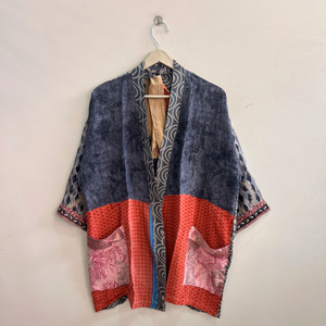 Robe kimono en soie Sari pour femme, tenue d'été douce et confortable pour la nuit - Product Image 1