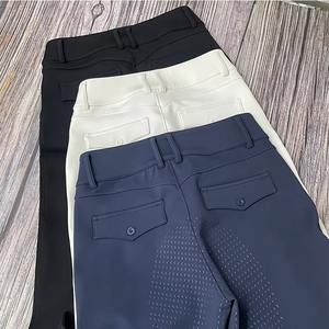 Stock Men Equestrian Breeches Horse Riding <b>Tights</b> Jodhpurs Customized Breathable PU Leather Slim Fit Zipper Closure MARCO WEAR - Product Image 3