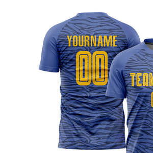 Maillot de foot personnalisé pour joueur, vêtement de sport léger, respirant et à séchage rapide pour l'entraînement en équipe et les matchs de compétition - Product Image 2