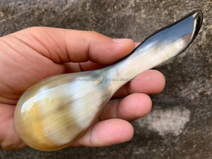 ช้อนตักปลารูปเขาควายสไตล์ฮวงจุ้ยทำด้วยมือช้อนผสมของใช้ในครัวธีมสัตว์ธรรมชาติ - Product Image 5