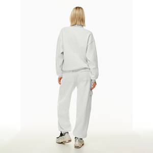 กางเกงคาร์โก้ผ้าฝ้ายสำหรับผู้หญิง ราคาส่ง รับทำโลโก้ แฟชั่นฤดูหนาว เอวสูง ลายมัดย้อม คุณภาพดีเยี่ยม มีกระเป๋าหลายช่อง - Product Image 6