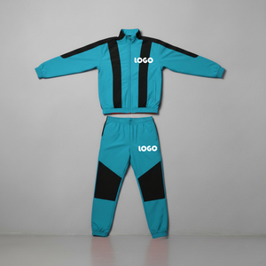 Ensemble de survêtements en nylon pour hommes de haute qualité à plusieurs panneaux, pantalon et sweat à capuche, fabrication sur mesure, vente en gros, coupe-vent unisexe en nylon - Product Image 3