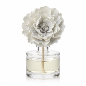 VADEE SOLA WOOD <b>FLOWER</b> Sustainable Aromatherapy Peony Color Blue Light <b>Diffuser</b> 10cm Handmade Craft - Product Image 1