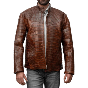 Veste d'hiver vintage en cuir de haute qualité pour homme, personnalisable, imperméable, coupe-vent, style urbain, avec fermeture éclair, service OEM frontal - Product Image 1