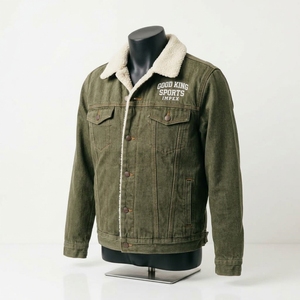 Custom Men's Sherpa Lined Denim <b>Jacket</b> Winter Warm <b>Trucker</b> Jean Outerwear Casual Denim <b>Jacket</b> - Product Image 2