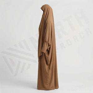 ชุดอาบายะห์ผ้าลินินแบบใหม่สำหรับผู้หญิงมุสลิม สวมใส่สบาย ปิดด้านหน้า คลุมทั้งตัว สีสันปรับแต่งได้ ทรงหลวมทันสมัย - Product Image 3