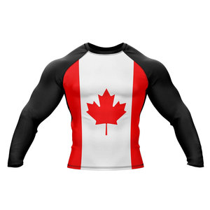 Personnalisez votre propre logo sur un rashguard à manches longues sublimé, rashguard MMA, rashguard BJJ, maillot de compression MMA pour moi - Product Image 1