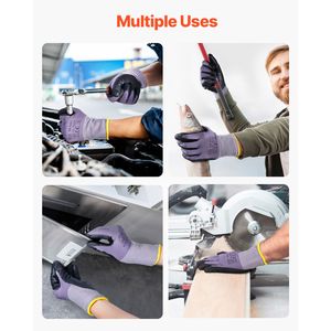 12 Pares de Guantes de Trabajo Recubiertos de Nitrilo para Pantallas Táctiles, Guantes de Seguridad para Jardinería y Construcción - Product Image 4