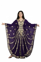Produsen India dengan Kualitas Premium Bersulam Elegan Maroko Kaftan Gaun Maxi Gaun Kaftan dengan Harga Terbaik