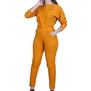 Medical Scrubs Nursing Women Knitted 100% Cotton Breathable Quick-drying Hospital Uniform Sets Joggers <b>Cheap</b> Price OEM - Product Image 5
