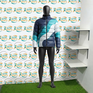 Vestes matelassées à capuche pour hommes, résistantes au vent et très durables, vêtements de mode pour adultes, veste matelassée avec rembourrage en polyester - Product Image 2