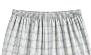 Ensemble de pyjama d'été en tissu tissé à carreaux pour enfants, manches courtes, col Peter Pan, boutons sur le devant, vente en gros - Product Image 3