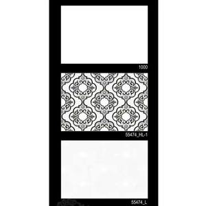 Vistaar Black White 300x450mm Leather Imitation Glossy Ceramic Subway <b>Wall</b> Tile for Kitchen & Bathroom with 5 Years Warranty - Product Image 6