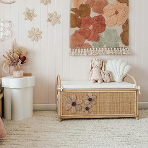 Caja de almacenamiento multifuncional de ratán, organizador para niños, baúl de almacenamiento para dormitorio y decoración infantil, hecho en Vietnam. - Product Image 2