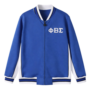 Chaqueta de Calentamiento de Forro Polar Térmico Azul Phi Beta Sigma, Ropa de Fraternidad Griega con Ajuste Atlético, Estilo Premium, Comodidad y Rendimiento - Product Image 4