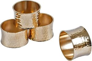 Anillo para Servilletas de Latón Sostenible, Decoración de Mesa para Bodas y Cenas, Porta Servilletas Dorado, Moderno y Elegante - Product Image 2