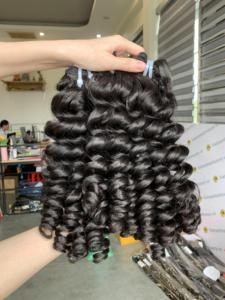 เครื่องทอลายคลื่นมหาสมุทรความยาวสั้นสำหรับคนผมเรมีเกรดผ้าทอเดียวผู้บริจาคหลายคนจัดส่งทั่วโลก - Product Image 3