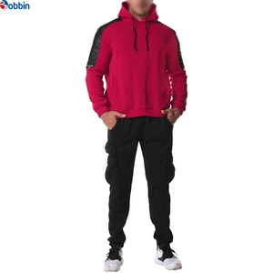 Top Trend Men's Hooded Tracksuit Set Solid Color Full Sleeve Casual Jogging <b>Pants</b> Side Pockets Breathable Polyester Autumn Wear - Product Image 3
