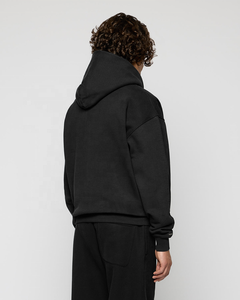 Men's Oversized Full Zip Hooded Sweatshirt Cotton Fleece Casual Streetwear Blank Hoodies Custom Embroidery Bulk Supplier USA - Product Image 4