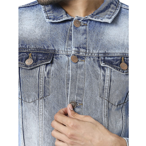Outfitize International Wholesale Oversized <b>Denim</b> Jacket Men Streetwear Drop Shoulder Baggy Fit Blue Jean <b>Coat</b> - Product Image 6