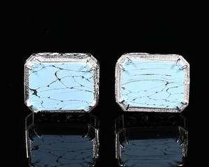 Bijoux boutons de manchette en acier inoxydable pour hommes |   Boutons de manchette de luxe pour chemise formelle, pour mariage et affaires |   Boutons de manchette en gros - Product Image 2