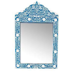 Espejo de pared con incrustaciones de hueso superventas, marco decorativo con incrustaciones de perlas de alta calidad, estilo moderno para decoración del hogar de GM IMPEX - Product Image 1