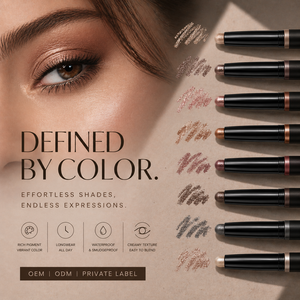 Crayon fard à paupières longue tenue crémeux, waterproof, scintillant et mat, maquillage pour les yeux, marque privée OEM ODM - Product Image 3