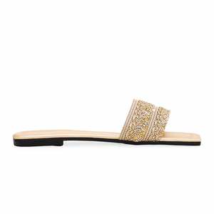 Pantoufles de sport décontractées dorées CL1631 confortables et élégantes - Product Image 3