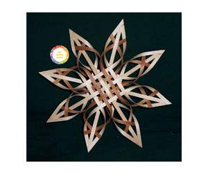 Copo de nieve de bambú ecológico al por mayor para árbol de Navidad/copo de nieve de bambú de Vietnam, decoración de pared de Navidad exquisita - Product Image 2