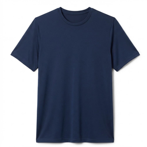เสื้อยืดผู้ชายดีไซน์ล่าสุด สีพื้น ทรงปกติ ผ้าฝ้าย 100% คุณภาพสูง แขนสั้น - Product Image 2