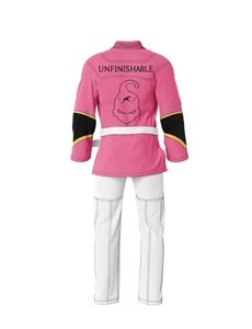 Uniforme de Jiu Jitsu Brasileño de Algodón de Alta Calidad Rosa y Blanco con Logotipo Personalizado de Bana Brothers - Product Image 2