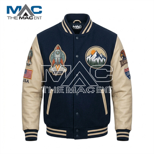 Custom Cropped Varsity <b>Jacket</b> - Letterman <b>Jacket</b> - Chenille <b>Patches</b> - Product Image 2