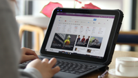 Tablette industrielle robuste 2 en 1 de 12 pouces, Intel Celeron N5100, Windows 11 Pro, 8 Go, 128 Go, IP65, GPS pour ERP WMS