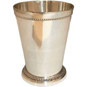 Vaso Julep Plateado Hecho a Mano de Estilo Vintage, Elegante Diseño Metálico para Exhibición en Bar Doméstico o Decoración de Fiestas - Product Image 1
