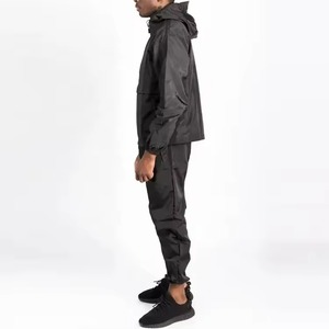 Survêtements coupe-vent style streetwear, couleur unie, nouveau design, tissu respirant en nylon - Product Image 4