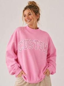 Sweat-shirt à col montant surdimensionné personnalisé pour l'hiver, matière polaire de haute qualité, vêtements décontractés écologiques, service OEM - Product Image 1