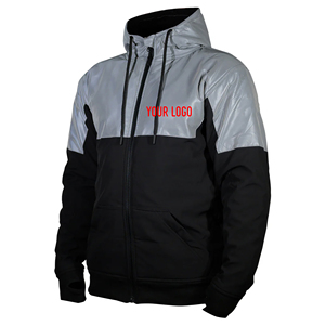 Chaqueta de Seguridad de Alta Visibilidad para Invierno, Cinta Reflectante, Logotipo Personalizado, ANSI Clase 2, Impermeable, LED Intermitente, 100% Poliéster para Hombre - Product Image 4