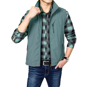 Chaleco de Senderismo y Viaje, Estilo Único, Transpirable, Diseño Personalizado, Chaleco Sin Mangas para Hombre, Cortavientos con Cremallera Completa, para Actividades al Aire Libre - Product Image 1
