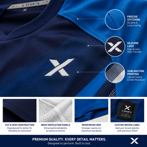 ชุดเสื้อฟุตบอล X Men แขนสั้น คอกลม พิมพ์ลายแบบ Sublimation ผ้าโพลีเอสเตอร์ แห้งเร็ว ชุดกีฬา OEM/ODM ทุกฤดูกาล - Product Image 4