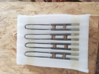 Barre chauffante en silicium-molybdène de type U 1650C MoSi2 pour four de frittage de prothèses dentaires